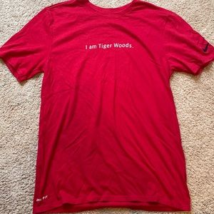 Red “I am Tiger Woods” T-shirt